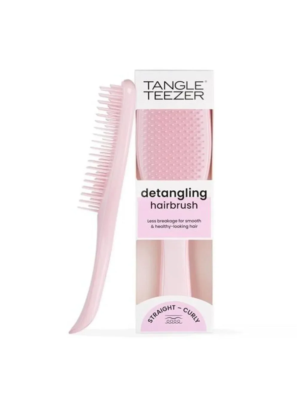 Detangler hair brush wet dry hair all hair types reduces knots prevents breakage